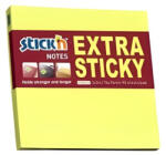 STICK'N Notes autoadeziv extra-sticky, 76 x 76 mm, 90 file, Stick'n, Galben neon (HO-21670)