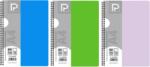 PAPERLAND Caiet A4 cu spira Paperland, 120 file, 70g/mp, matematica, coperta plastic, Diverse culori (PP-24800028)
