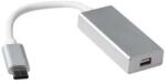 Act Connectivity USB Type-C - Mini DisplayPort átalakító szürke SB0021 (SB0021)