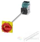 Siemens 3LD3448-0TK53 22kW szerelő lapra kivezetett hajtással piros-sárga kar főkapcsoló