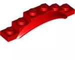 LEGO® 62361c5 - LEGO piros sárhányó 1 1/2 x 6 x 1 méretű, íves (62361c5)