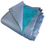 DSH Prelata cu inele 220 g/mp, 8x12 m, argintiu-verde DSH 104534 (DSH104534)