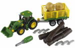 Klein Jucarie creativa Klein Tractor Klein John Deere cu Remorca pentru Lemne (3906)