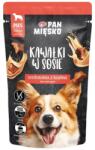Pan Mięsko PAN MIĘSKO Kockák szószban Marhahús kecskével nedves táplálék kutyáknak 150 g