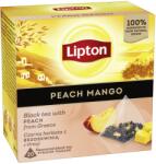 Lipton Mangó és Peach, tea, Fekete, 20 piramis alakú teafilter