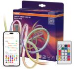 OSRAM Neon Flex RGB okos RGB LED szalag, Wi-Fi (2, 4 GHz), távirányítóval, 15, 5 W, szabályozható teljesítmény, szegmensenként egyedi vezérlés, IP44, 3 m, kompatibilis a Smart+ alkalmazással