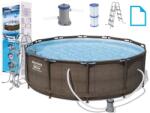 Bestway 366*100 Cm Medence Szett Rattan Borítással És Fém Vázzal (BES56709_1)