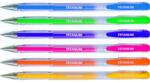 Titanum Titán zselés tollak, 6 db neon szín készlet, 0, 8 mm, átlátszó