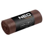 NEO TOOLS Szemeteszsák, NEO Tools, 60L, 10 db, barna, 18.5x6x6cm (TOP-15-993)