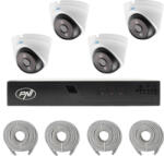 PNI Pachet supraveghere video NVR POE PNI House IP710J 4 camere PNI IP808J 8MP si 4 cabluri UTP CAT6 20 metri incluse (pni-ip710-4ip8)