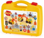 Ecoiffier Építőjáték kofferben munkagépek Public Work Suitcase Abrick Écoiffier 43 kiegészítő figurával és jelzőtáblákkal 18 hó-tól (ECO3358)