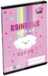 LIZZY Füzet vonalas LIZZYSULI A/5 32 lapos 12-32 3. osztályos Lollipop Rainbow (7500169001) - vectraline