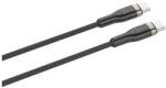 FIXED Cablu de incarcare si date FIXED cu impletitura lunga, conectori USB-C/USB-C, suport PD, 2m, USB 2.0, 100W (Negru) (FIXDB-CC2-BK)