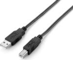 Equip Cablu USB Equip 128864 2 m negru PVC cu conectori USB A 2.0 si USB B (128864)