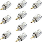 PNI Set cu 10 bucati mufa PNI PL259 pentru cablu RG58 pin central aurit 9 mm (pni-259-9-gp-10) - cel Statii radio
