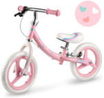 RicoKids Fun Adventure Kétkerekű Futóbicikli Rózsaszín - Acél Váz, Eva Hab Kerekek 29cm, Állítható Ülésmagasság 32-42cm, Hátsó Fék, Ultrakönnyű