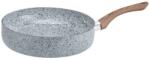 Voltz Tigaie adâncă Oliver Voltz Siena OV51319JD, acoperire marmură, compatibilă cu inducție, gri - 26 cm
