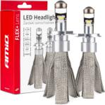 AMiO Led Autólámpák Flex+ H4 Sorozat Lencse 12v 24v 6000k Canbus Amio-03658 - fizz