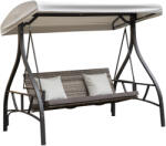 Duvlan Rattan hintaágy DUVLAN Noemi párnákkal (8102)