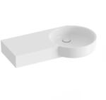 RAVAK ARC 83/43 mosdó bal fehér, túlfolyó és csaptelep furat nélkül XJXL1383000 (XJXL1383000)