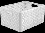 Rotho Country Műanyag Tároló Doboz, 28L, Fehér