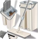 Linbox Lapos Téglalap Alakú Felmosó Vödörrel, kétrekeszes, facsaróval utántöltő (MOP P1)