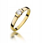 Tessoria Arany karikagyűrű 585 gyémánttal 0, 18ct minősítés (W-381)