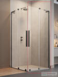 Radaway Furo SL KDD 80J zuhanykabin jobbos zuhanyajtó, szálcsiszolt fegyvermetál 10305080-92-01R (10305080-92-01R)