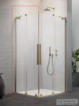 Radaway Furo SL KDD 90B zuhanykabin balos zuhanyajtó, szálcsiszolt arany 10305090-99-01L (10305090-99-01L)