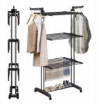 Sternhoff Ruhaszárító, fekete, 72×64×170cm (SDH172-GREY) Ruhaszárító