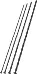 Hidden Desire 4 db kezdő urethral rúd szett - 30 cm, 3-6 mm átmérő (ES71545_0B22X)
