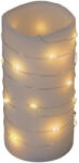 Somogyi Elektronic MLF 26/WW micro LED-es fényfüzér, 2 m / 20 db melegfehér micro LED, állófényű, átlátszó vezeték, időzíthető, gombelemes, lapos elemtartó, beltéri kivitel