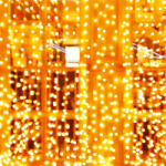 Somogyi Elektronic KAF200DWW DOT LED-es fényfüggöny, kül- és beltéri kivitel, 200db melegfehér LED, 2m x 2 m, választható ismétlődő időzítés - digibolt