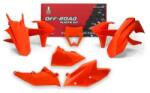 RTECH Plastic Kit 6 Pcs With Left Airbox Cover And Neon Orange Headlight Plastic - R-kitktm-an0-517 (r-kitktm-an0-517)