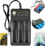 Bedee Akkumulátortöltő Li-ion Cellákhoz 18650 Lítium Akkumulátor Töltő