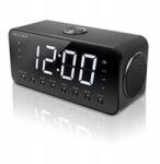 Muse Rádiós Ébresztőóra Digitális Ébresztőóra Hálózati Rádió Fekete Led Kijelző (M-192)