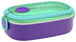 Aqua pure Uzsonnás doboz AQUA PURE műanyag BPA mentes 210x120x70 mm zöld-lila (511025026) - robbitairodaszer