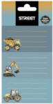 STREET Füzetcímke STREET Construction 9 címke/csomag (23361) - robbitairodaszer