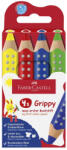 Faber-Castell Színes Ceruza FABER-CASTELL Grippy alap színek 4 darabos (110701)