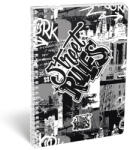 LIZZY Spirálfüzet kockás LIZZYSULI A/4 70 lapos Street Rules (7500163003) - robbitairodaszer