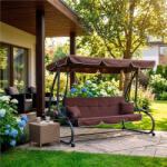 mx Barna 4 személyes kerti hintaágy (mx004)