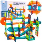 MalPlay Mágneses Építőkockák Világító Golyópálya Golyócsúszda (110217)