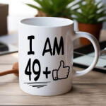 Partikellékek I am 49+1 like bögre 50. születésnapra