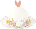 Easy Life Design Húsvéti nyuszis porcelán vajtartó 16cm Trés Jolie