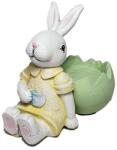  Figurina iepuras+ou pentru aranjamente florale (45007)