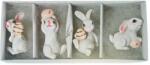  Figurina iepuras+ou plus pentru decoratiuni florale set 4 buc (45212)