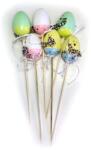  Oua decorative color+bat pentru aranjamente florale set 6 buc (45052)