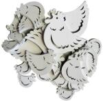  Figurine lemn color pentru aranjamente florale set 20 buc (45049)