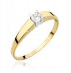 Tessoria Arany eljegyzési gyűrű 585 briliánssal 0, 20 karát fehér arany (W-524 0,20ct)