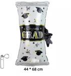  Diploma tekercs alakú fólia lufi ballagásra Congrats Grad felirattal 44x68cm 352347 (5998188352347)